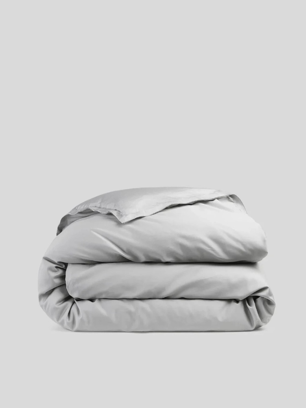Parachute Sateen Duvet Cover Full/Queen Size in Light Grey Color Retails $240